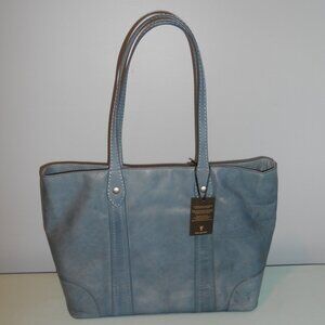FRYE Melissa Shopper Tote bag leather Washed Denim color